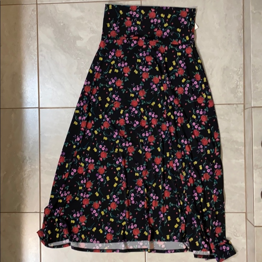 Lularoe floral maxi skirt